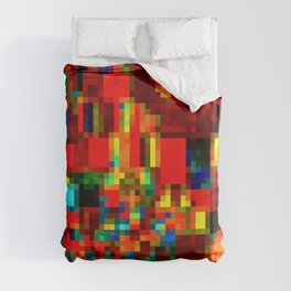 Tribute to Paul Klee-Pixel 92 Duvet Cover