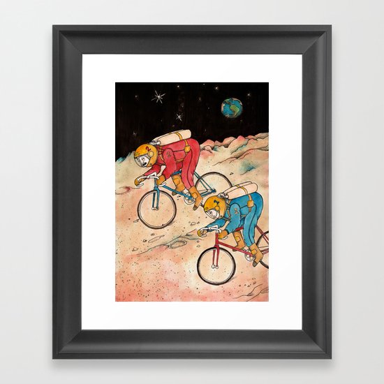Lunar Keirin Framed Art Print