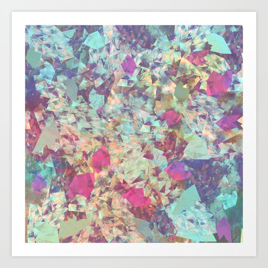 Spaced Geometric Art Print