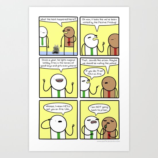 Antics# 323 - FESTIVITIES Art Print