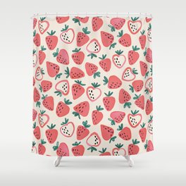 Strawberry Love Shower Curtain