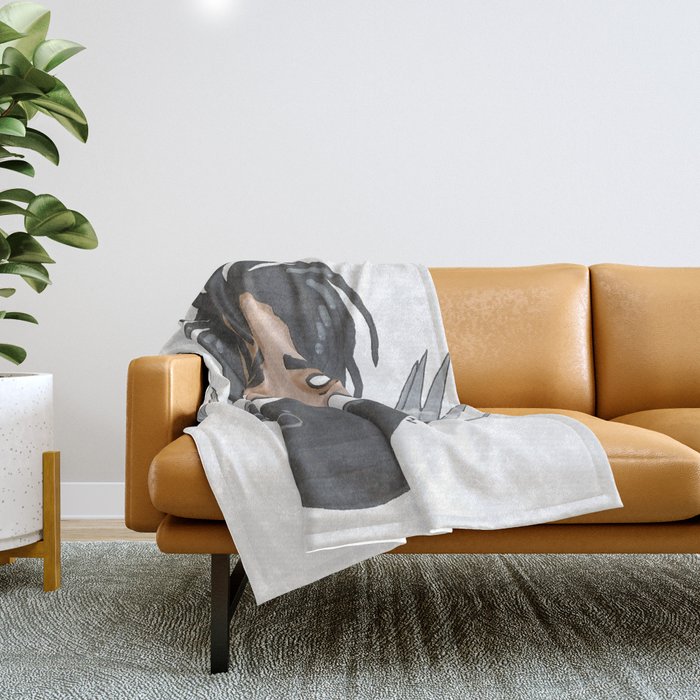 Edward Scissorhand Throw Blanket