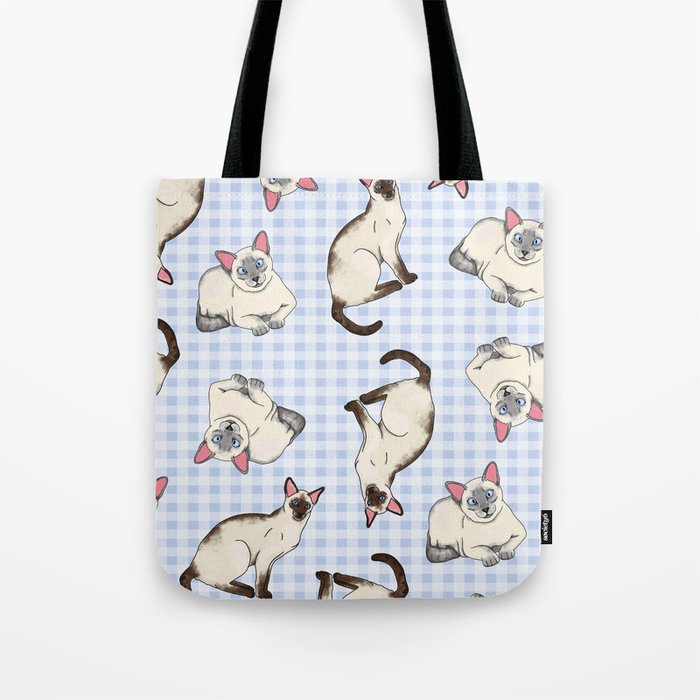 Siamese Cats Tote Bag