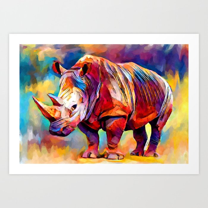 Rhinoceros Art Print