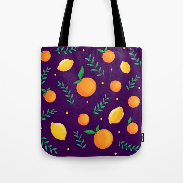 orange and lemons Tote Bag
