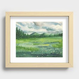 Mountain Lilies Recessed Framed Print