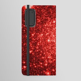 GalaXy : Red Glitter Sparkle Android Wallet Case