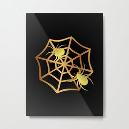 Spider Web Metal Print