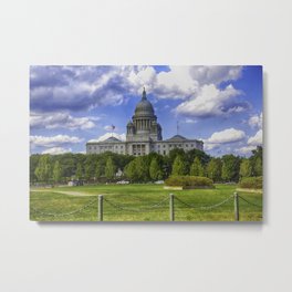 Providence, Rhode Island state capital building color photograph portrait Metal Print
