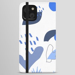 Blue Beach Vibes Matisse Inspired iPhone Wallet Case