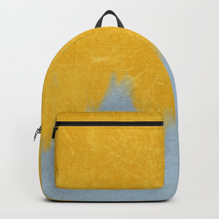 Grungy Yellow and Grey Bleed Backpack