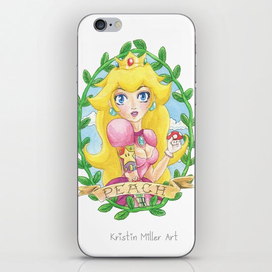 Tattooed Peach iPhone & iPod Skin