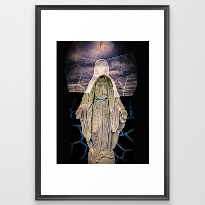 She Who Holds the Worlds Together  Framed Art Print