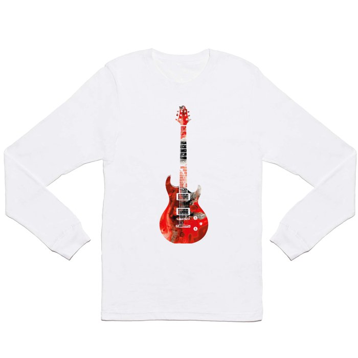 Bass Guitar - Buy Colorful Abstract Musical Instrument Long Sleeve T Shirt