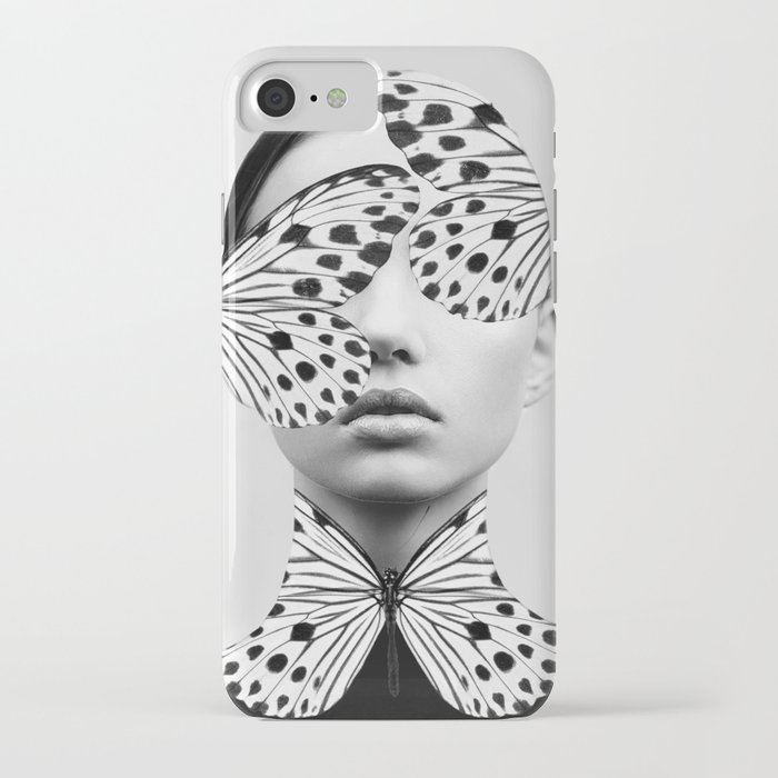 woman butterfly iphone case