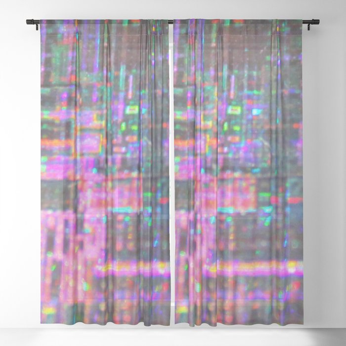 Pink Energy Sheer Curtain