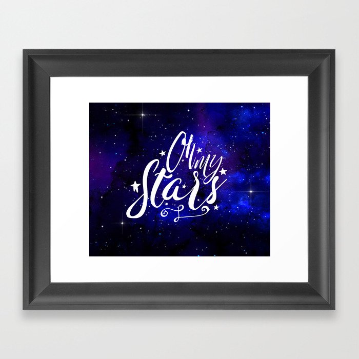 Oh My Stars Framed Art Print