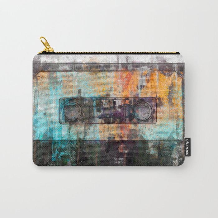 Cassette painting  - Classic Tape retro illustration Carry-All Pouch