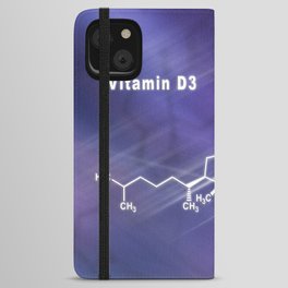 Vitamin D3, Structural chemical formula iPhone Wallet Case