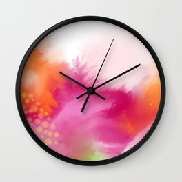 Summer Love 3 - summery abstract Wall Clock