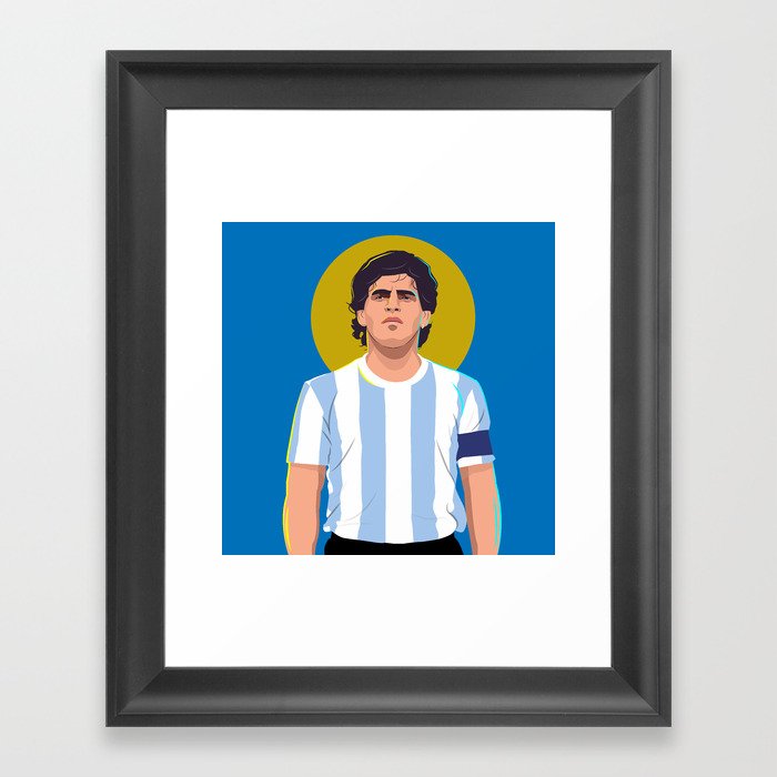 Diego Maradona is a God Framed Art Print