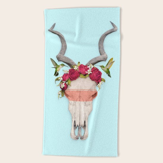 FRIDA SKULL Beach Towel