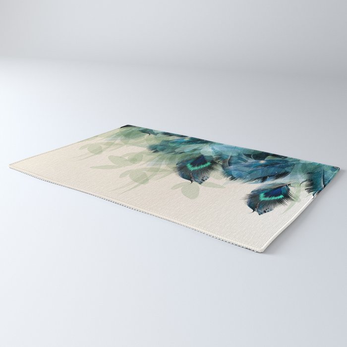 Beautiful Peacock Feathers Rug By Nlmiller07art Society6