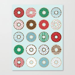 Festive Donuts Canvas Print