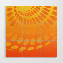 Orange abstract space background Wood Wall Art