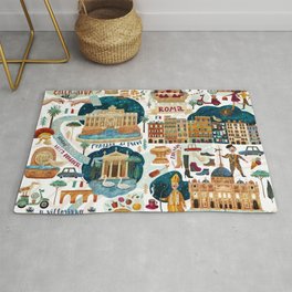 Rome map Rug