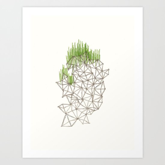 Geo'd Art Print