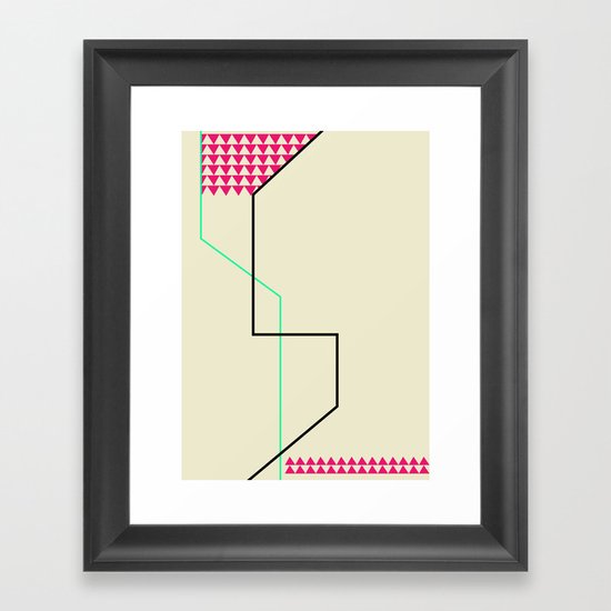 Triangles Framed Art Print