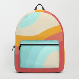 Retro Rainbow Swirls Backpack