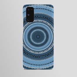 Blue Texture Mandala Android Case