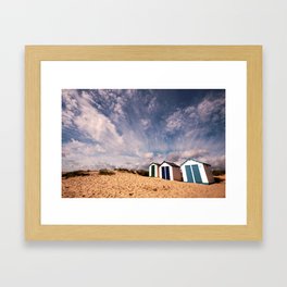 Southwold Beach Huts Framed Art Print