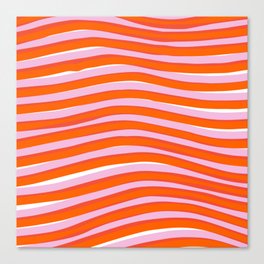 electric zebra stripes Canvas Print