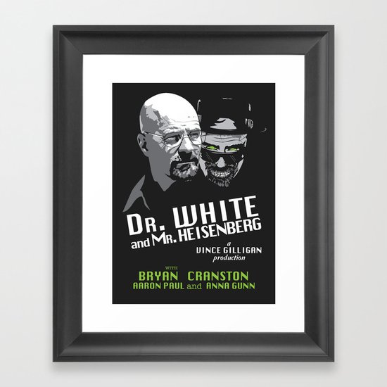 Dr. White and Mr. Heisenberg Framed Art Print