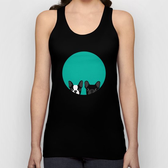 Boston Terrier and French Bulldog Unisex Tank Top