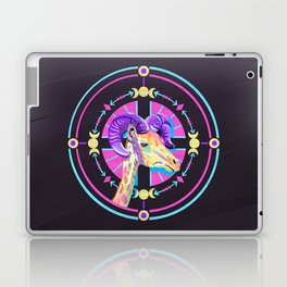 Neon Occult Horned Giraffe  Laptop & iPad Skin