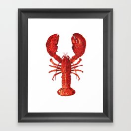 Watercolor Lobster #1 Framed Art Print