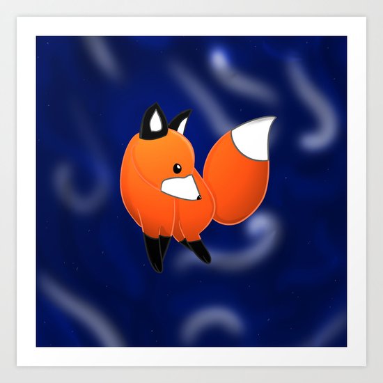 Introducing a fox Art Print