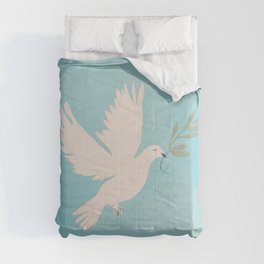 Dove of Peace with Olive Branch Comforter