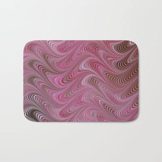 Pink Chocolate Swirl Bath Mat
