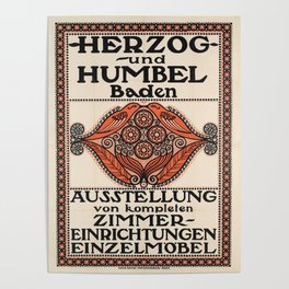 old poster herzog un humbel baden austellung Poster
