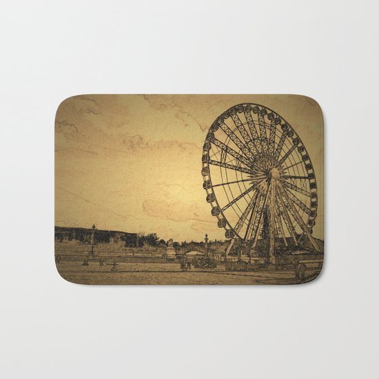 Ferris Wheel, Paris Bath Mat