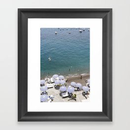 Positano Beach  Framed Art Print