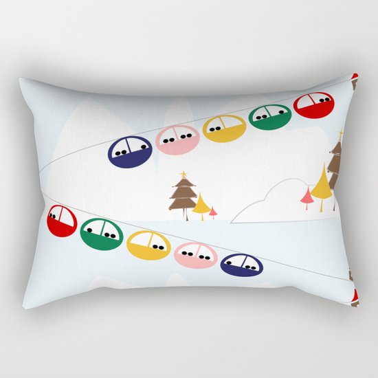 Ski cables Rectangular Pillow