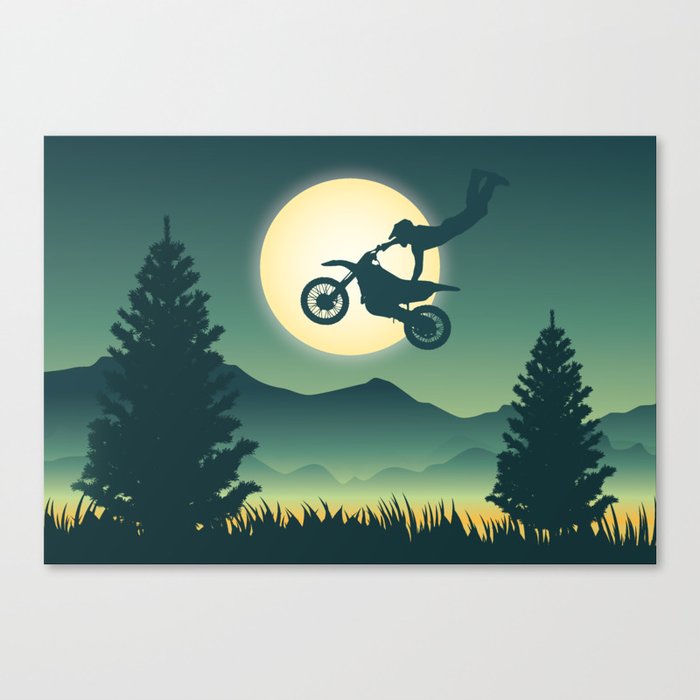 Moon Rider Canvas Print