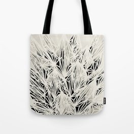 H. Fasciata Succulent Black White Print Tote Bag