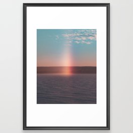 Pillars Of Light Framed Art Print